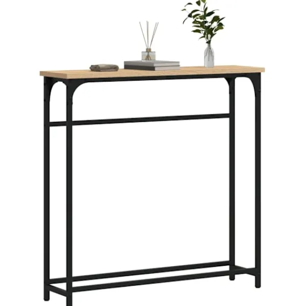 vidaXL Småbord>Avlastningsbord sonoma-ek 75x19,5x75 cm konstruerat trä