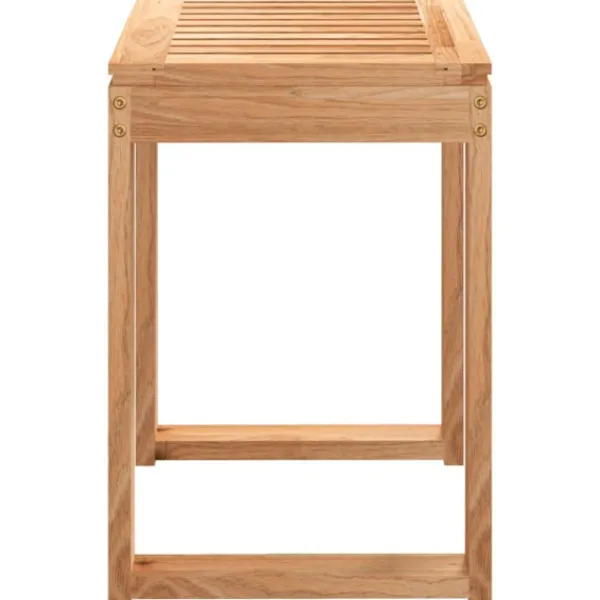 vidaXL Pallar>Badrumspall 40x30x46 cm massivt valnötsträ