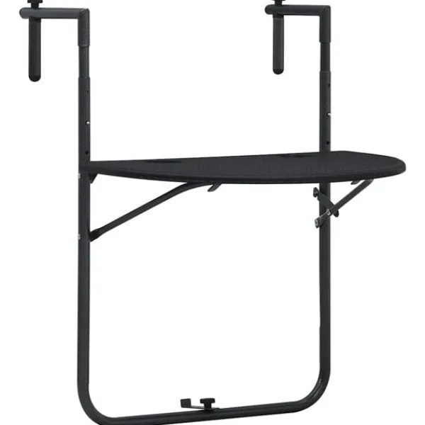 vidaXL Balkongmöbler>Balkongbord 60x64x83,5 cm plast konstrotting
