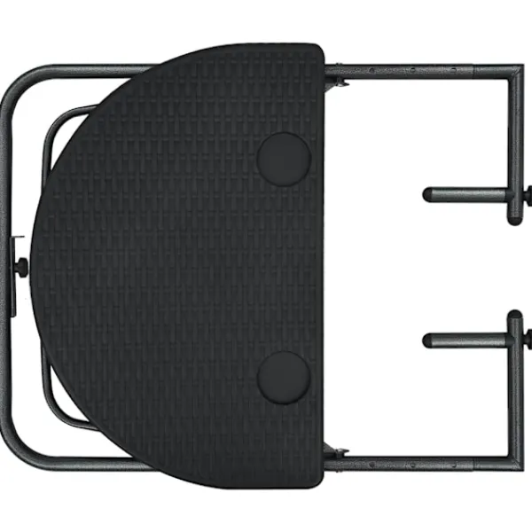 vidaXL Balkongmöbler>Balkongbord 60x64x83,5 cm plast konstrotting