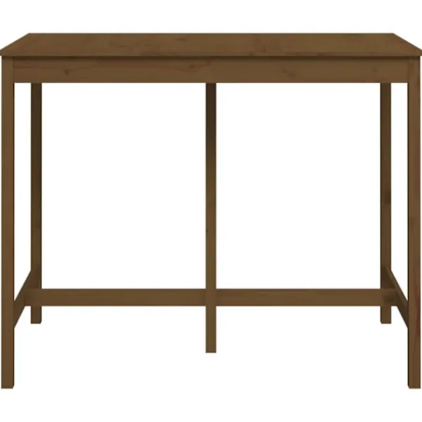 vidaXL Balkongmöbler>Barbord honungs 140x80x110 cm massivt furuträ