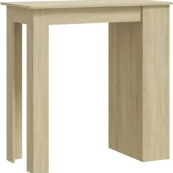 vidaXL Köksö>Barbord med förvaringshyllor sonoma-ek 102x50x103,5 cm