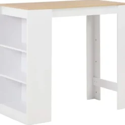 vidaXL Matbord>Barbord med hylla 110x50x103 cm
