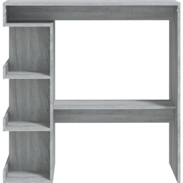 vidaXL Småbord>Barbord med hyllor sonoma 100x50x101,5 cm