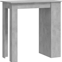 vidaXL Köksö>Barbord med hyllor betong 102x50x103,5 cm konstruerat trä