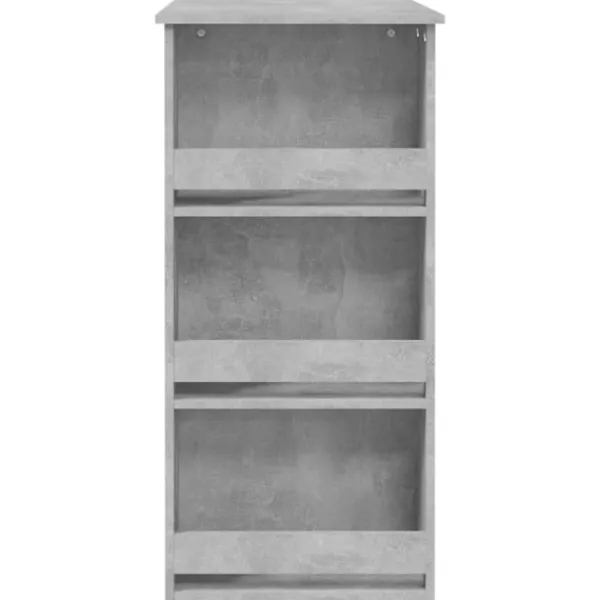 vidaXL Köksö>Barbord med hyllor betong 102x50x103,5 cm konstruerat trä