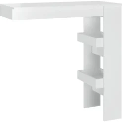 vidaXL Matbord>Barbord väggmonterat glans 102x45x103,5 cm konstruerat trä
