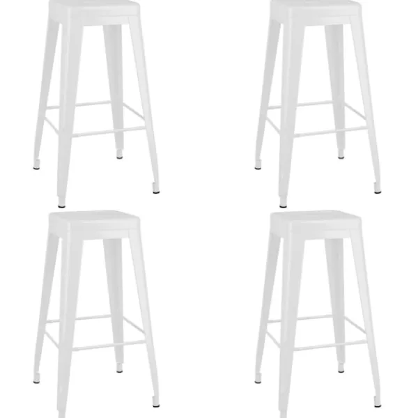 vidaXL Matgrupper>Bargrupp 5 delar och vit