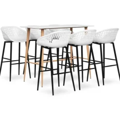 vidaXL Matgrupper>Bargrupp 7 delar