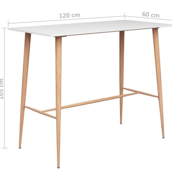 vidaXL Matgrupper>Bargrupp 7 delar och svart