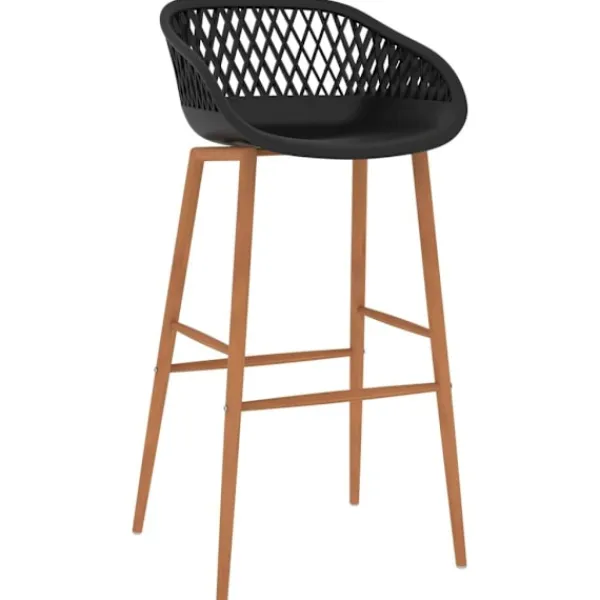 vidaXL Matgrupper>Bargrupp 5 delar och svart