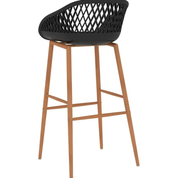 vidaXL Matgrupper>Bargrupp 5 delar och svart