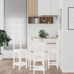 vidaXL Matgrupper>Barmöbler 5 delar massiv furu