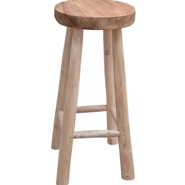 vidaXL Stolar>Barstol teak