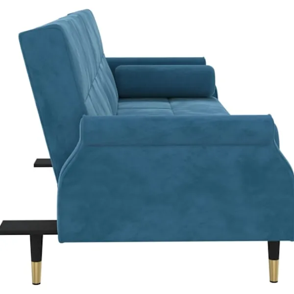 vidaXL Soffor>Bäddsoffa med dynor sammet