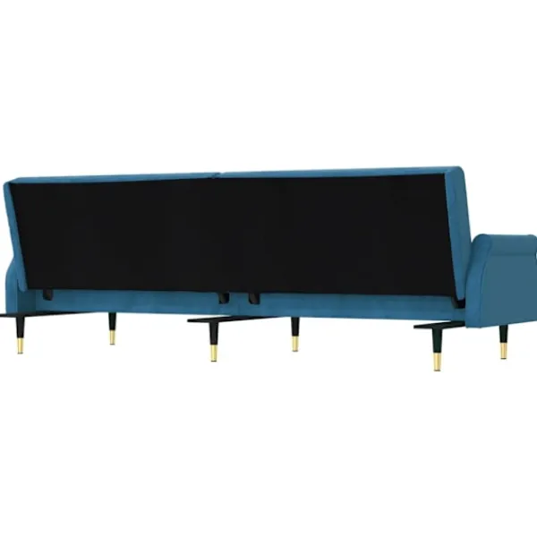 vidaXL Soffor>Bäddsoffa med dynor sammet