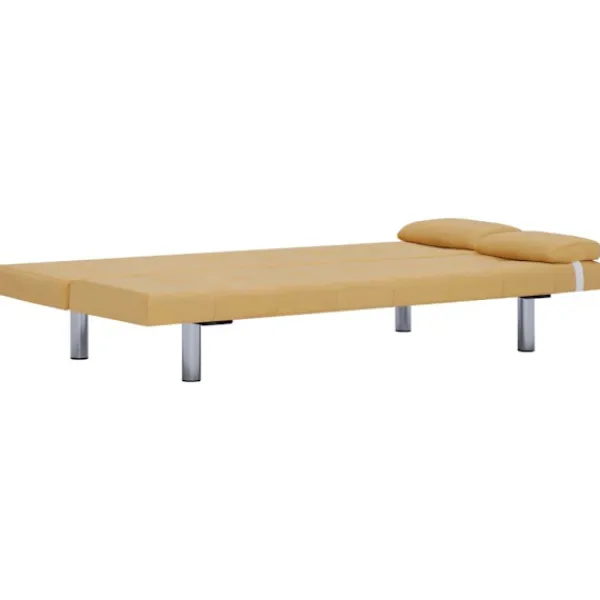 vidaXL Soffor>Bäddsoffa med två kuddar polyester