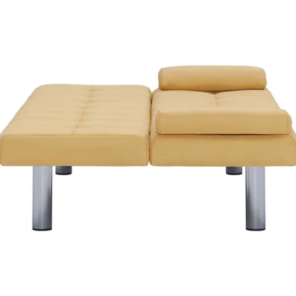 vidaXL Soffor>Bäddsoffa med två kuddar polyester