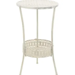 vidaXL Småbord>Bistrobord vintage stil rund metall 40x70 cm