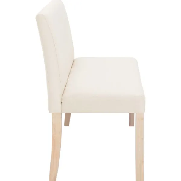 vidaXL Balkongmöbler>Bänk 139,5 cm polyester gräddvit