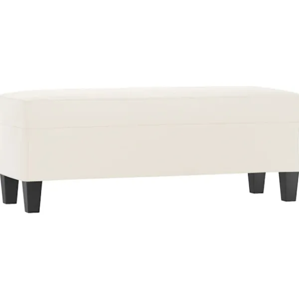 vidaXL Balkongmöbler>Bänk 100x35x41 cm mikrofibertyg