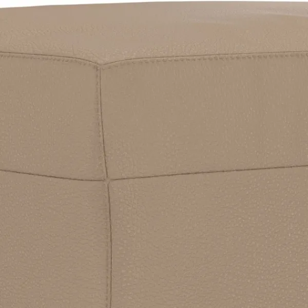 vidaXL Balkongmöbler>Bänk cappuccino 100x35x41 cm konstläder
