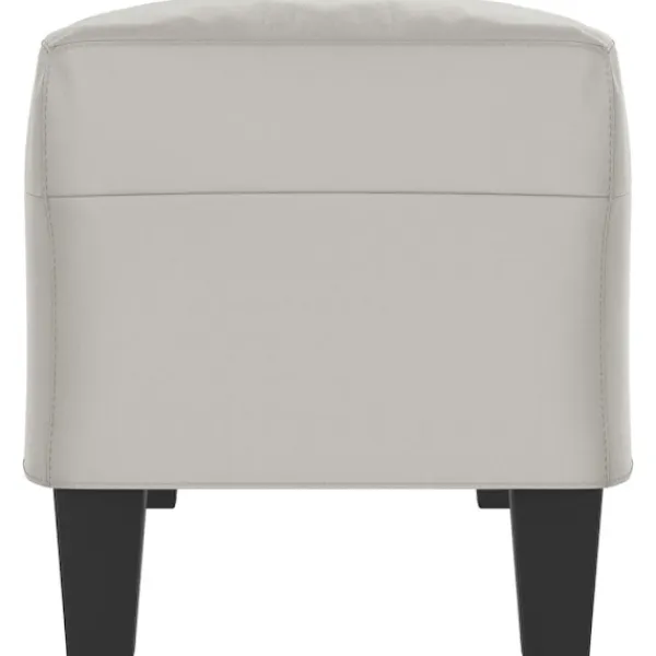 vidaXL Balkongmöbler>Bänk ljus 100x35x41 cm mikrofibertyg