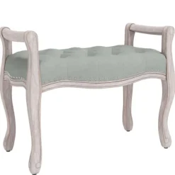 vidaXL Balkongmöbler>Bänk ljus 80x45x60 cm sammet