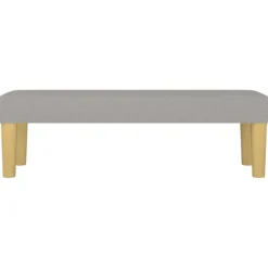 vidaXL Balkongmöbler>Bänk ljus 100x30x30 cm tyg