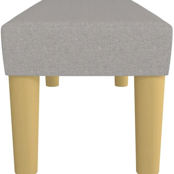 vidaXL Balkongmöbler>Bänk ljus 100x30x30 cm tyg