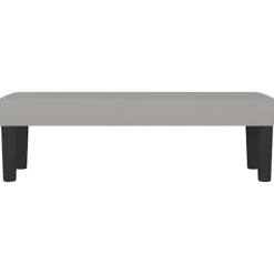 vidaXL Balkongmöbler>Bänk ljus 100x30x30 cm tyg