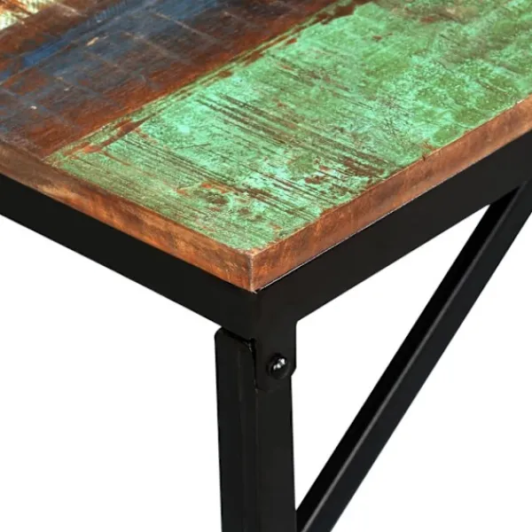 vidaXL Balkongmöbler>Bänk massivt återvunnet trä 110x35x45 cm