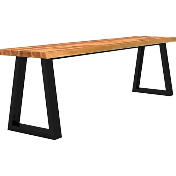 vidaXL Balkongmöbler>Bänk med levande kant 160 cm massivt akaciaträ