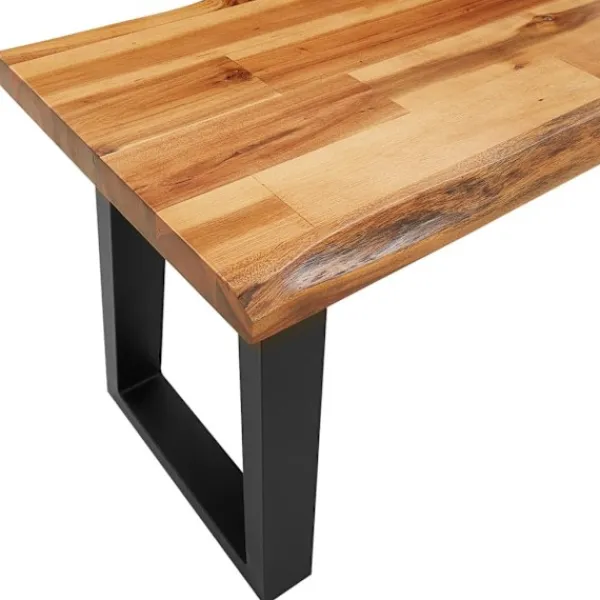 vidaXL Balkongmöbler>Bänk med levande kant 160 cm massivt akaciaträ