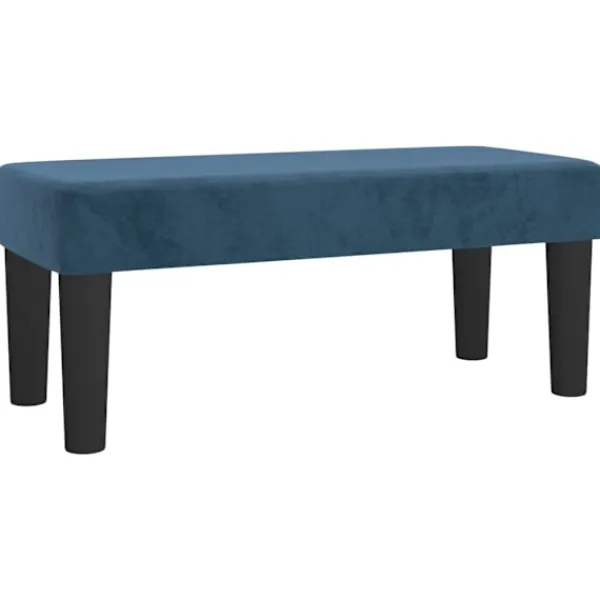 vidaXL Sittpuffar>Bänk mörkgrå 70x30x30 cm sammet