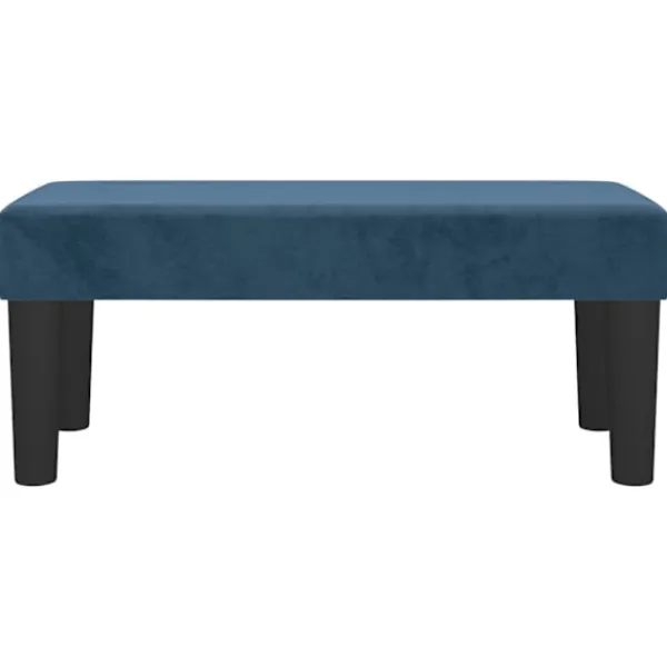 vidaXL Sittpuffar>Bänk mörkgrå 70x30x30 cm sammet