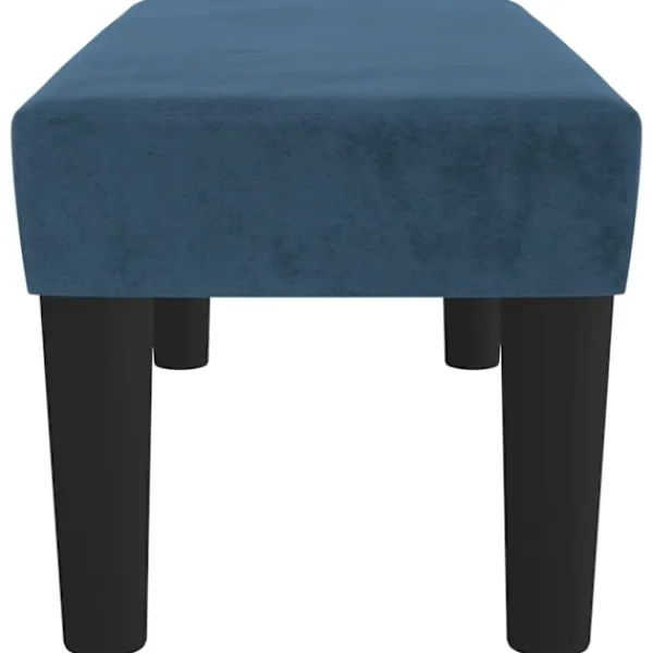 vidaXL Sittpuffar>Bänk mörkgrå 70x30x30 cm sammet