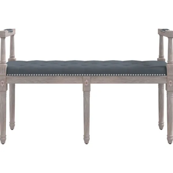 vidaXL Balkongmöbler>Bänk mörk 110x40x70 cm sammet