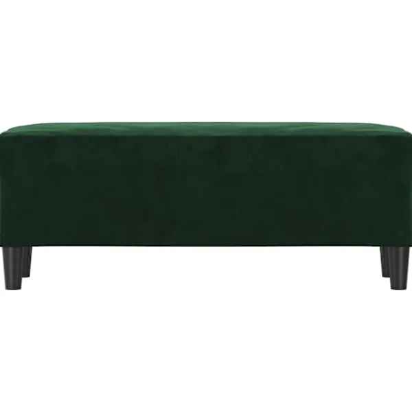 vidaXL Balkongmöbler>Bänk mörk 100x35x41 cm sammet