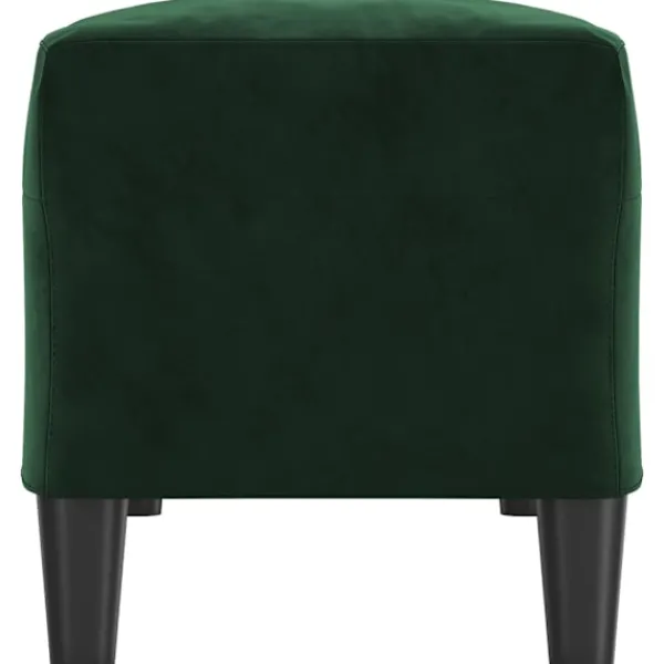 vidaXL Balkongmöbler>Bänk mörk 100x35x41 cm sammet