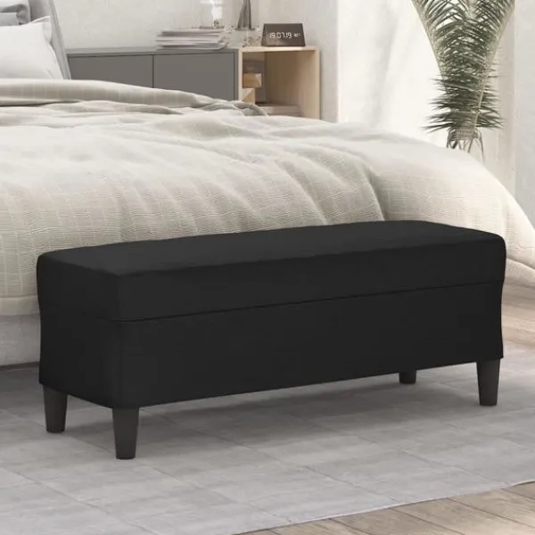 vidaXL Balkongmöbler>Bänk 100x35x41 cm konstläder