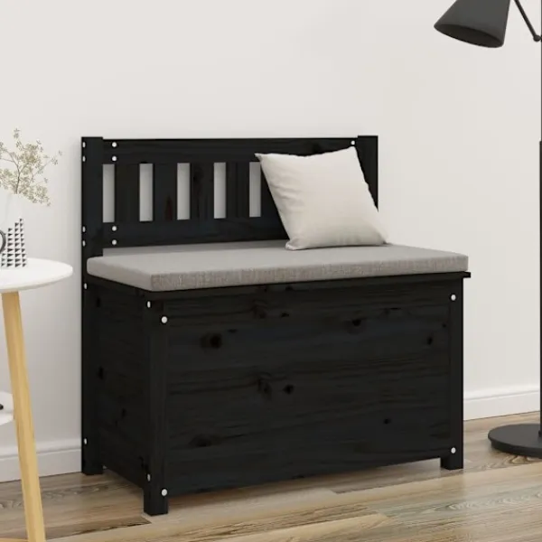 vidaXL Kistor & Koffertar>Bänk 80x41x77 cm massiv furu