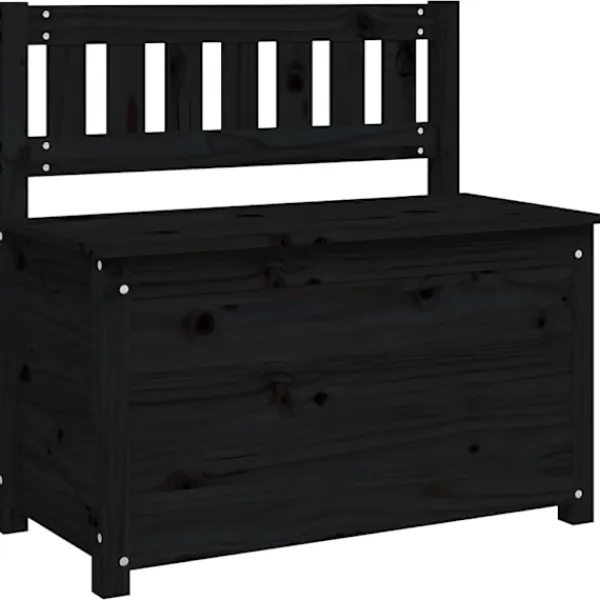 vidaXL Kistor & Koffertar>Bänk 80x41x77 cm massiv furu