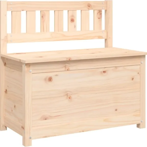 vidaXL Kistor & Koffertar>Bänk 80x41x77 cm massiv furu