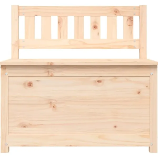 vidaXL Kistor & Koffertar>Bänk 80x41x77 cm massiv furu