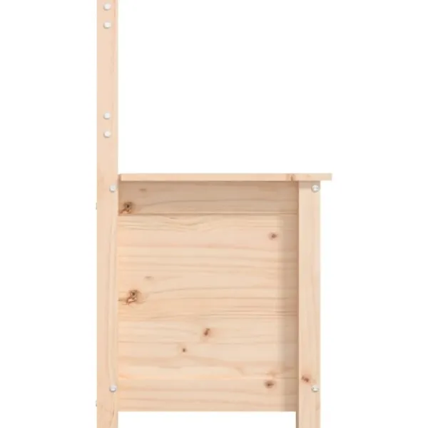 vidaXL Kistor & Koffertar>Bänk 80x41x77 cm massiv furu
