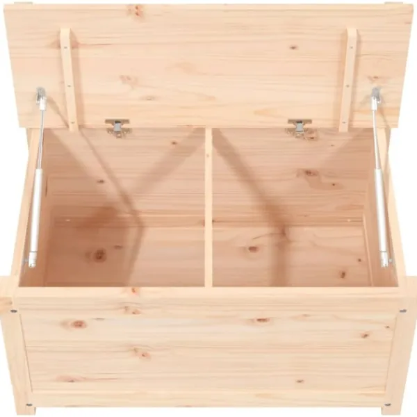 vidaXL Kistor & Koffertar>Bänk 80x41x77 cm massiv furu
