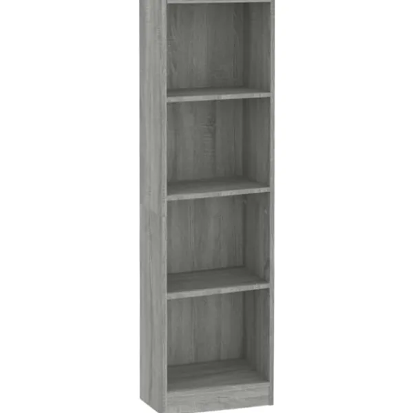 vidaXL Hyllor>Bokhylla 4 hyllor sonoma 40x24x143 cm konstruerat trä