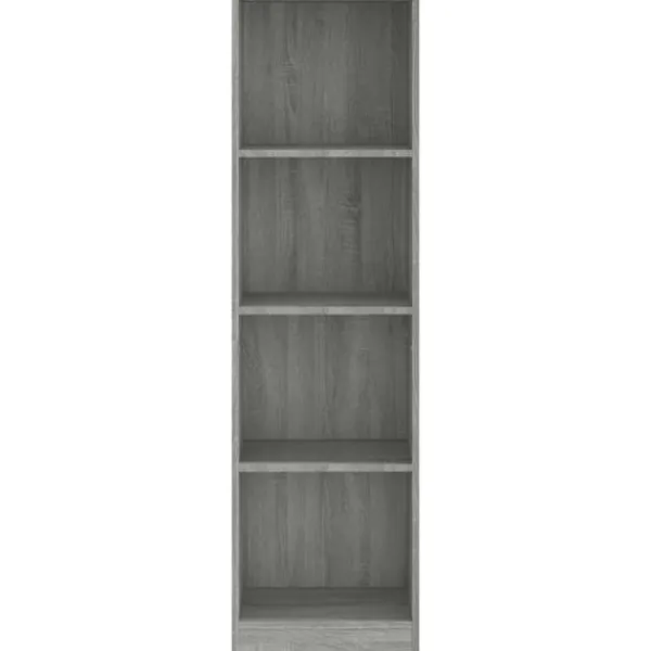 vidaXL Hyllor>Bokhylla 4 hyllor sonoma 40x24x143 cm konstruerat trä