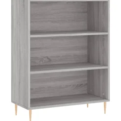 vidaXL Hyllor>Bokhylla grå sonoma 69,5x32,5x90 cm konstruerat trä
